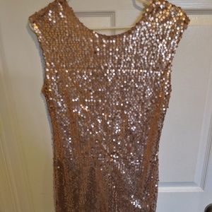 Rose Gold Sequin Mini